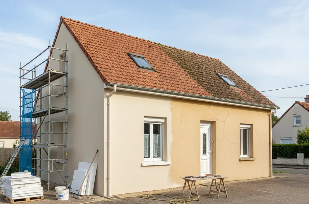 Blog AFG 28 : artisans façadiers et couvreurs rénovant une maison à Chartres
