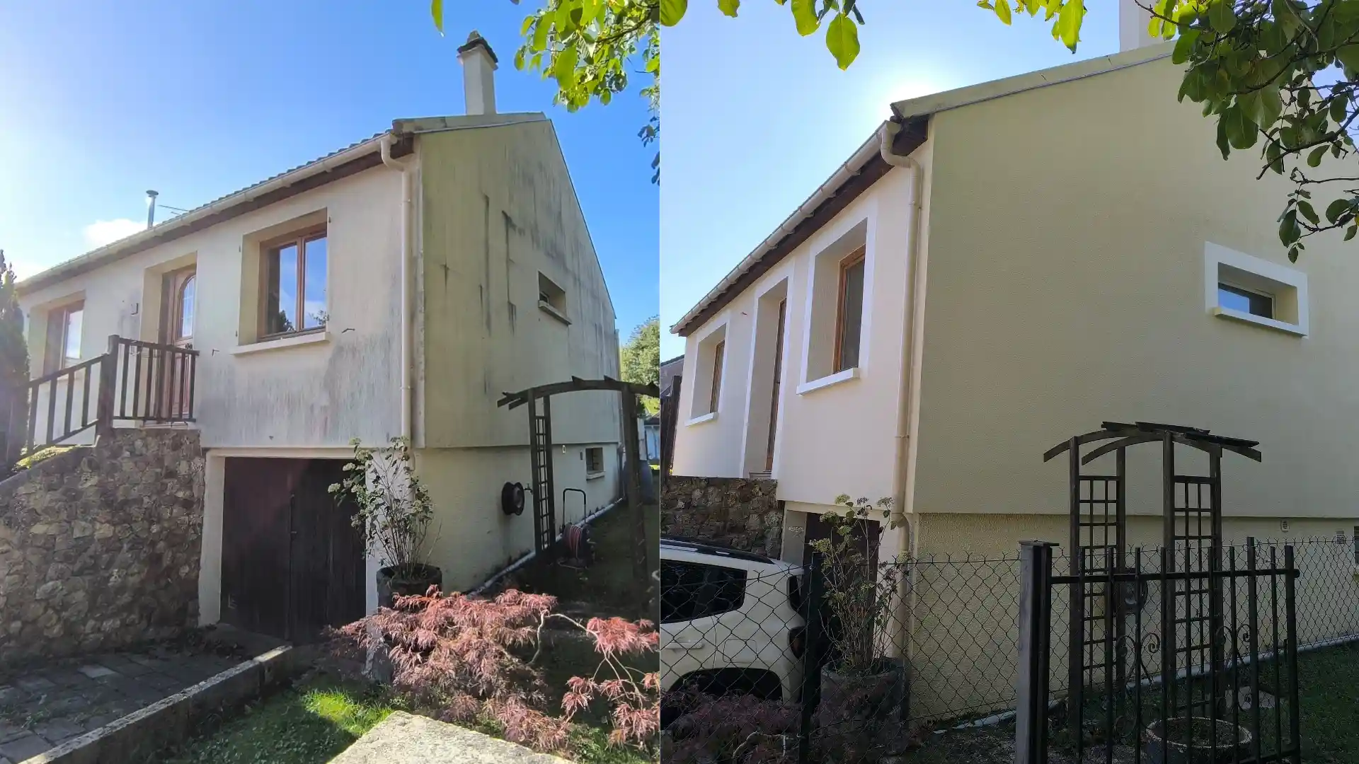 Avant Apres projet ravalement facade a rambouillet par afg8