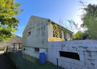 vue arriere de la maison avec facade poreuse a rambouillet