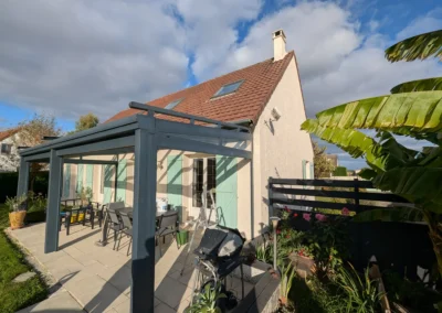 Terrasse maison ancienne apres chantier ravalement de facade