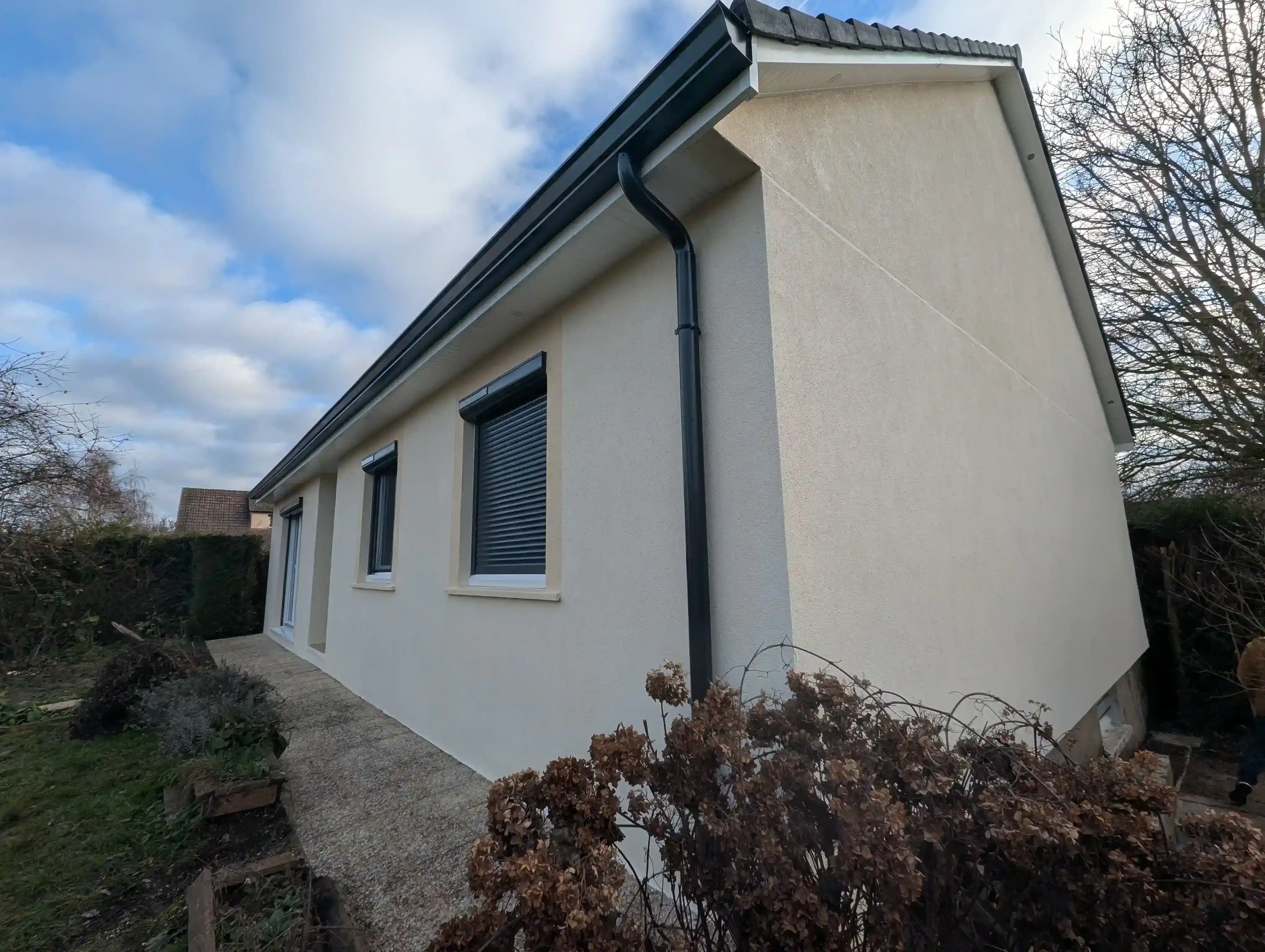 Ravalement de façade structuré en Eure-et-Loir