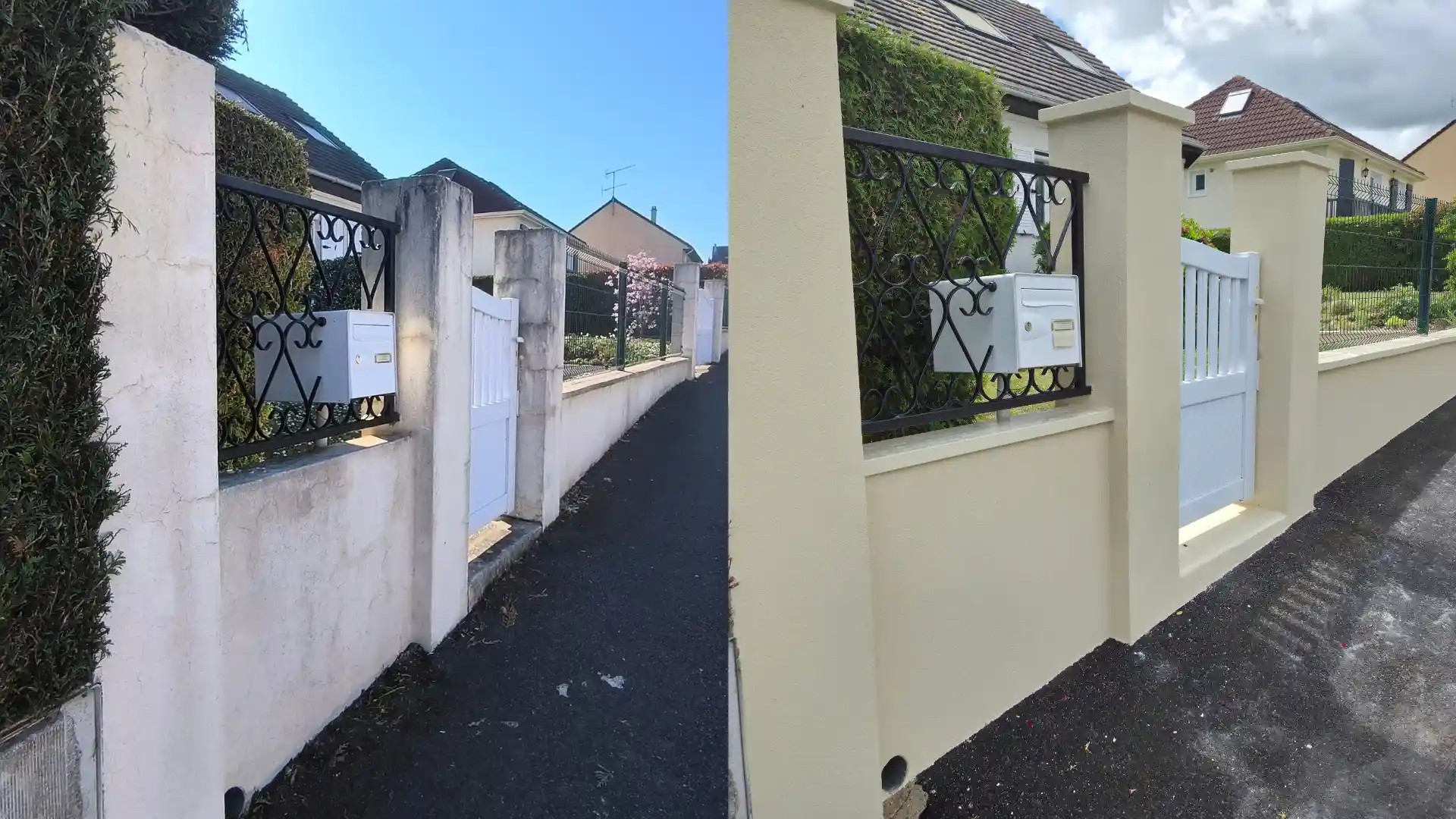 avant apres ravalement mur de cloture saint arnoult en yvelines avant apres ravalement mur de cloture saint arnoult en yvelines