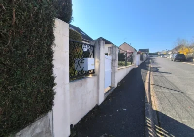 mur de cloture encrasse et fissure avant ravalement saint arnoult en yvelines
