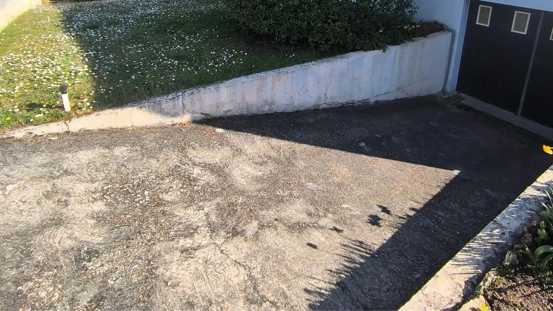 muret de soutenement fissure descente de garage avant ravalement 78